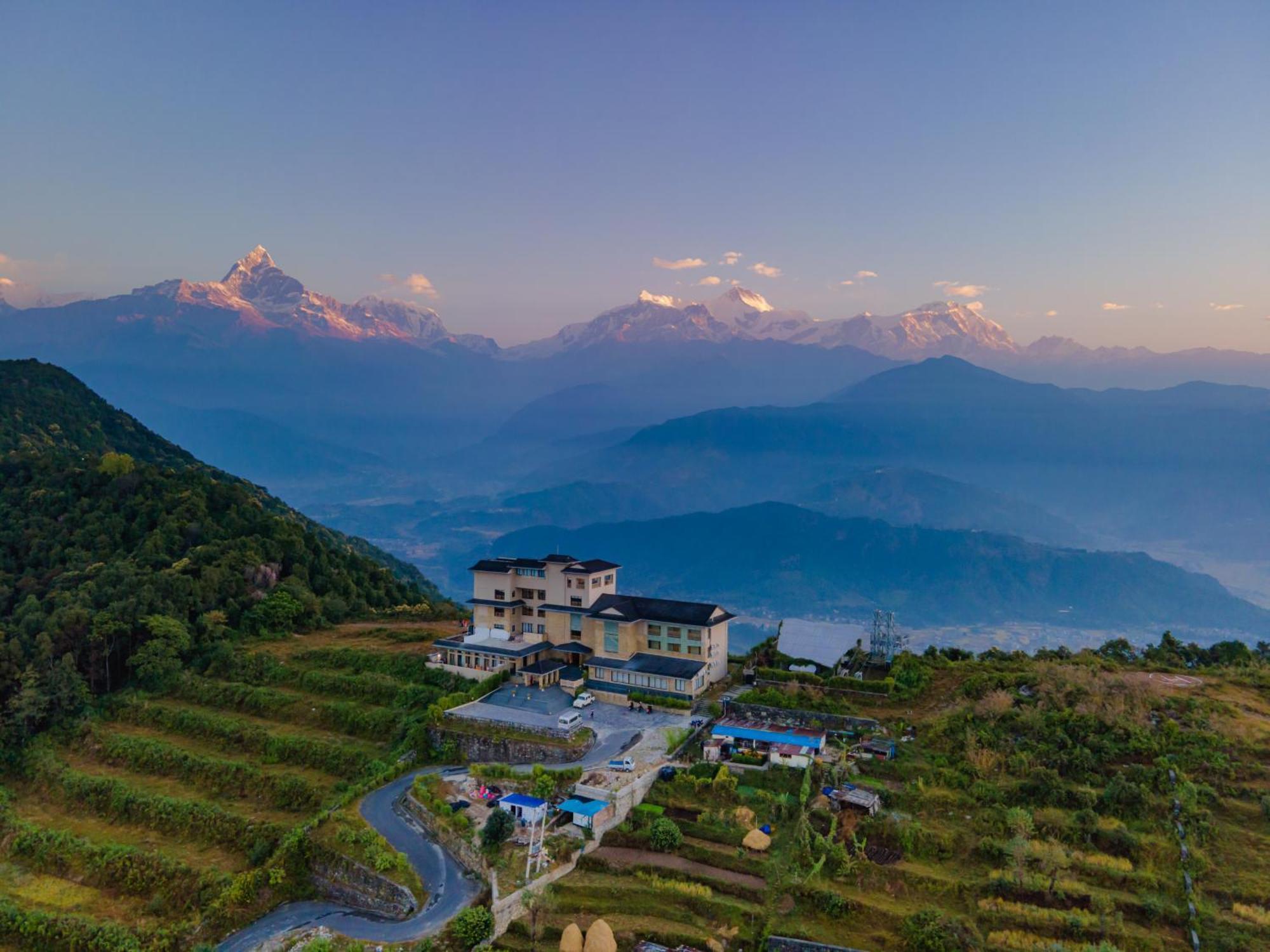 Sarangkot Mountain Lodge Pokhara Dış mekan fotoğraf