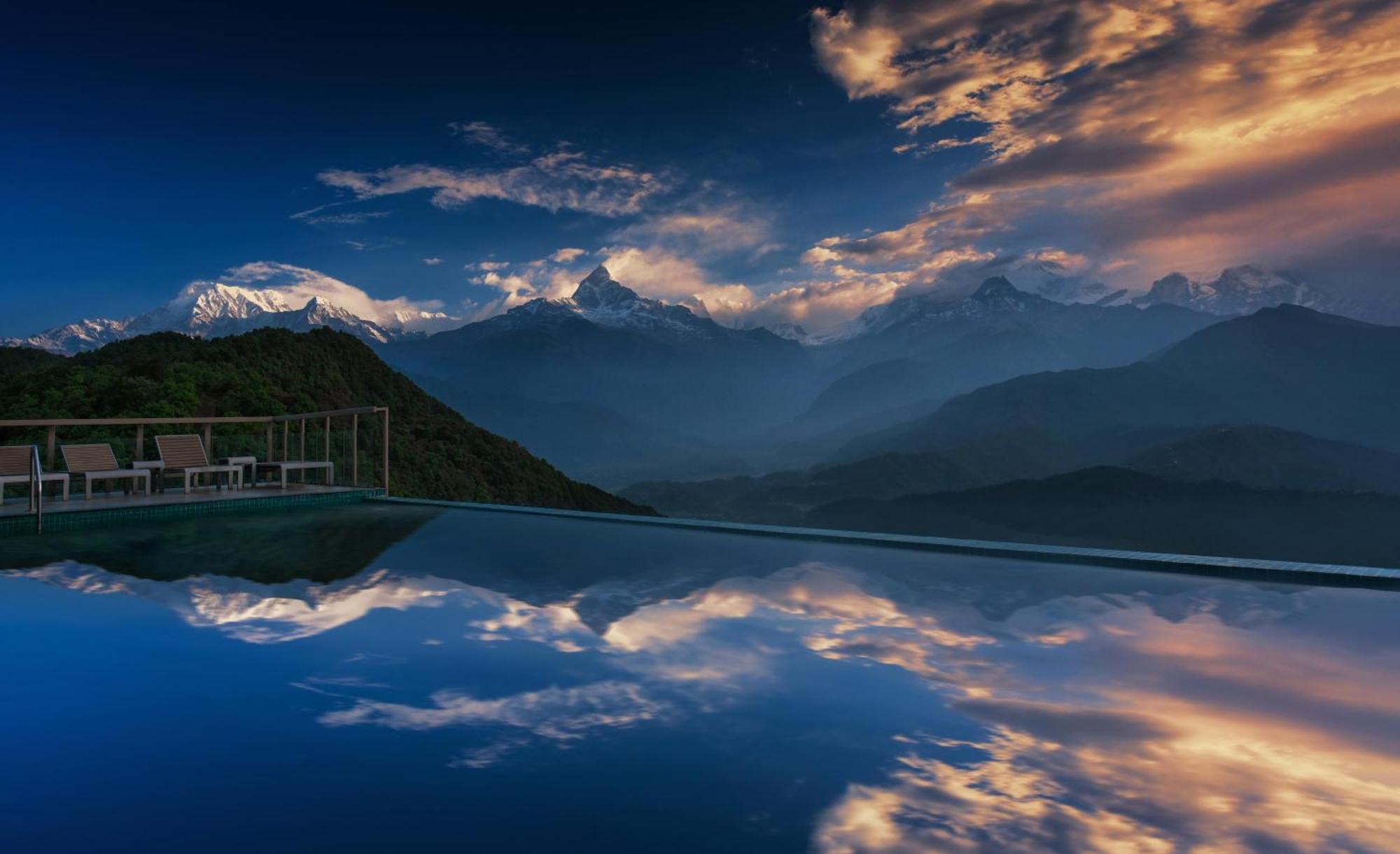 Sarangkot Mountain Lodge Pokhara Dış mekan fotoğraf